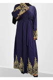 MissModesty Floral Navy Open Abaya-Abaya-Feelmodest