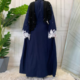 MissAmina Navy Blue Pearl Open Abaya-Abaya > Dubai Abaya > Modest > Abaya Online > Open Abaya > Closed Abaya > Modanisa > Abayabuth > Abaya UK > Hijab > Muslim Dress > Modest Dress > Grey Abaya > Plain Abaya > FeelModest > Kimono Abaya-Feelmodest