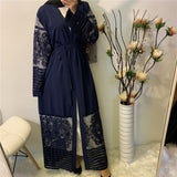 FeelModest Navy Kimono Open Abaya-Abaya > Dubai Abaya > Modest > Abaya Online > Open Abaya > Closed Abaya > Modanisa > Abayabuth > Abaya UK > Hijab > Muslim Dress > Modest Dress > Grey Abaya > Plain Abaya > FeelModest > Layered Abaya > Abaya Buth-Feelmodest
