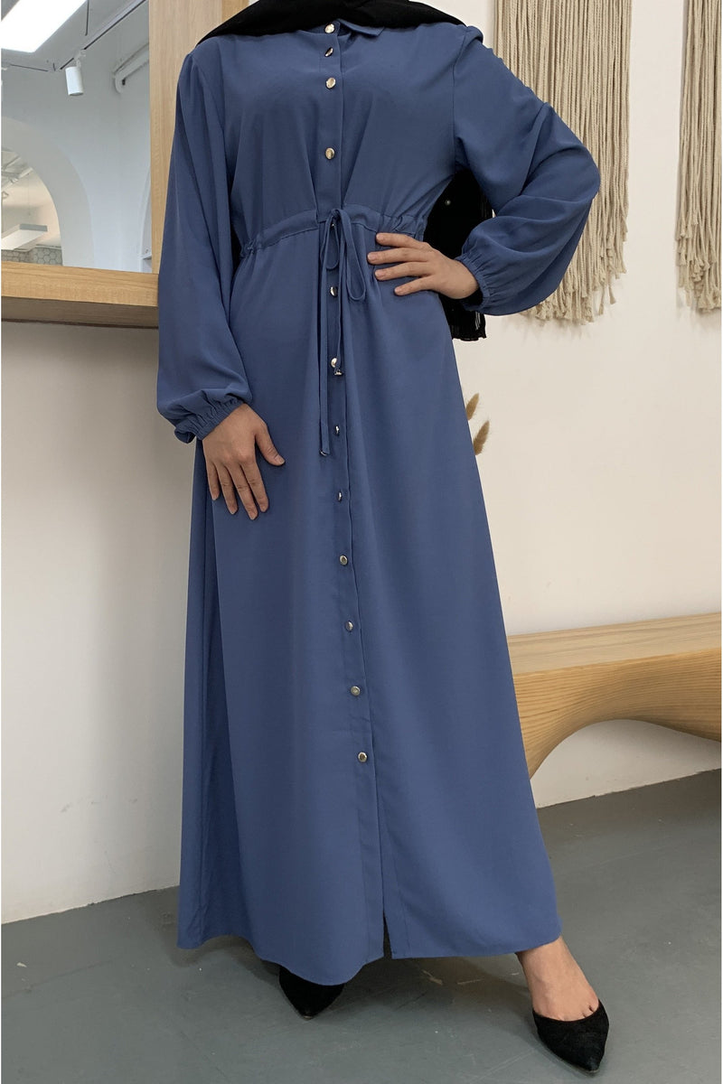 MissModesty Blue Long Dress-Dress-Feelmodest
