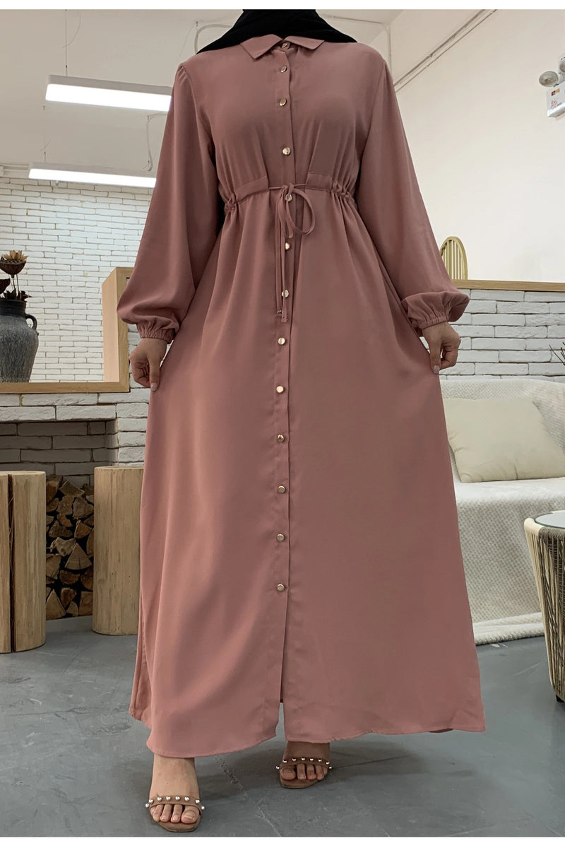 MissModesty Light Pink Dress - Ready to Dispatch-Abaya > Dubai Abaya > Modest > Abaya Online > Open Abaya > Closed Abaya > Modanisa > Abayabuth > Abaya UK > Hijab > Muslim Dress > Modest Dress > Grey Abaya > Plain Abaya > FeelModest-Feelmodest