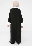 MissKarima Classic Black Open Abaya-Abaya > Dubai Abaya > Modest > Abaya Online > Open Abaya > Closed Abaya > Modanisa > Abayabuth > Abaya UK > Hijab > Muslim Dress > Modest Dress > Grey Abaya > Plain Abaya > FeelModest > Pink Abaya >Eid Outfit > Beige Abaya-Feelmodest