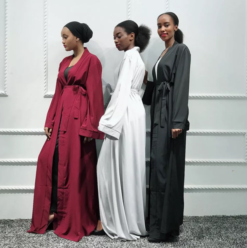 Classic Grey Open Abaya-Abaya > Dubai Abaya > Modest > Abaya Online > Open Abaya > Closed Abaya > Modanisa > Abayabuth > Abaya UK > Hijab > Muslim Dress > Modest Dress > Grey Abaya > Plain Abaya > FeelModest > Closed Abaya > Abaya Fashion-Feelmodest