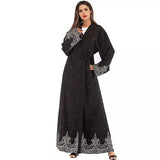 MissAmina Black Pearl Open Abaya-Abaya > Dubai Abaya > Modest > Abaya Online > Open Abaya > Closed Abaya > Modanisa > Abayabuth > Abaya UK > Hijab > Muslim Dress > Modest Dress > Grey Abaya > Plain Abaya > FeelModest > Abaya Buth > UK Abaya > Abaya Shop-Feelmodest