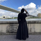 MissModesty Grey Classic Pearls Abaya