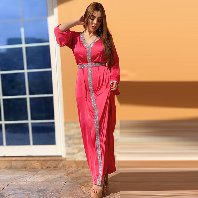 FeelModest Rose Pink Dress-Abaya > Dubai Abaya > Modest > Abaya Online > Open Abaya > Closed Abaya > Modanisa > Abayabuth > Abaya UK > Hijab > Muslim Dress > Modest Dress > Grey Abaya > Plain Abaya > FeelModest-Feelmodest