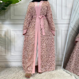 FeelModest Elegant Tassel Open Abaya-Abaya > Dubai Abaya > Modest > Abaya Online > Open Abaya > Closed Abaya > Modanisa > Abayabuth > Abaya UK > Hijab > Muslim Dress > Modest Dress > Grey Abaya > Plain Abaya > FeelModest > UK Abaya > Cheap Abaya Online-Feelmodest
