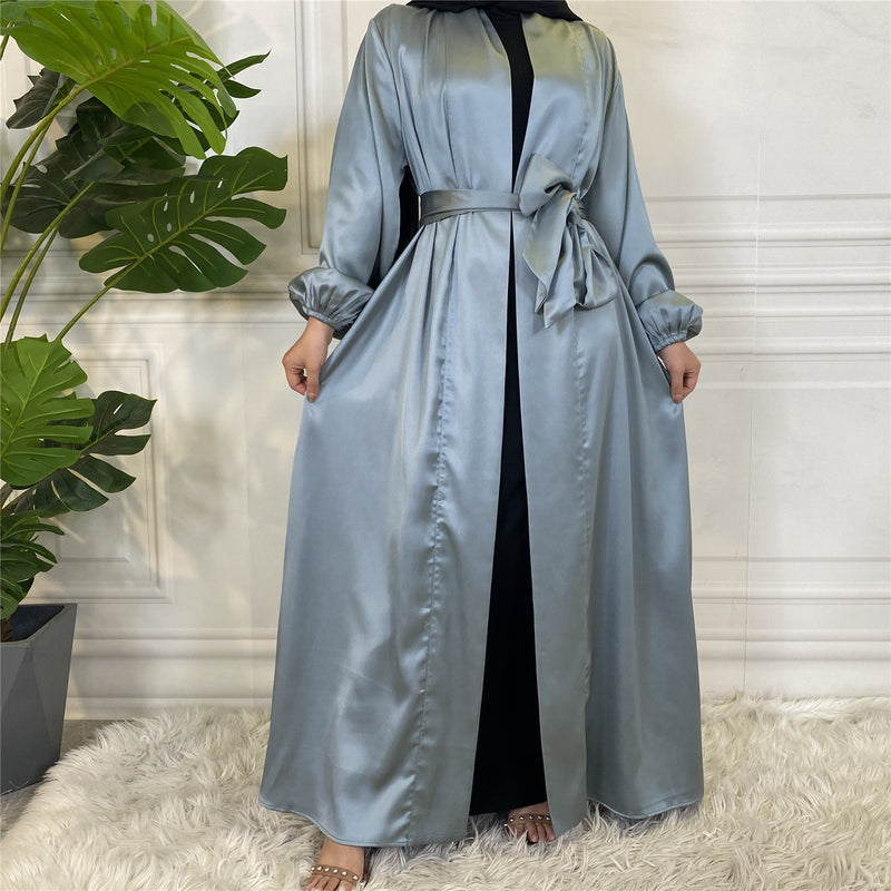 MissModesty Satin Sky Blue Open Abaya-Abaya > Dubai Abaya > Modest > Abaya Online > Open Abaya > Closed Abaya > Modanisa > Abayabuth > Abaya UK > Hijab > Muslim Dress > Modest Dress > Grey Abaya > Plain Abaya > FeelModest > Abaya Buth > White Abaya > Satin OpenAbaya-Feelmodest
