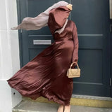 FeelModest Satin Coffee Closed Abaya-Abaya > Dubai Abaya > Modest > Abaya Online > Open Abaya > Closed Abaya > Modanisa > Abayabuth > Abaya UK > Hijab > Muslim Dress > Modest Dress > Grey Abaya > Plain Abaya > FeelModest > Abaya Buth > White Abaya > Silk Abaya > Satin Abaya > Puff Sleeve-Feelmodest