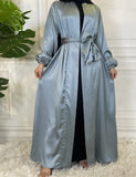 MissModesty Satin Sky Blue Open Abaya-Abaya > Dubai Abaya > Modest > Abaya Online > Open Abaya > Closed Abaya > Modanisa > Abayabuth > Abaya UK > Hijab > Muslim Dress > Modest Dress > Grey Abaya > Plain Abaya > FeelModest > Abaya Buth > White Abaya > Satin OpenAbaya-Feelmodest