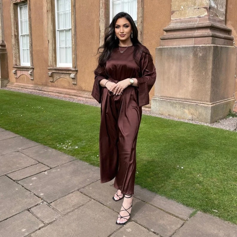 FeelModest Satin Coffee Closed Abaya-Abaya > Dubai Abaya > Modest > Abaya Online > Open Abaya > Closed Abaya > Modanisa > Abayabuth > Abaya UK > Hijab > Muslim Dress > Modest Dress > Grey Abaya > Plain Abaya > FeelModest > Abaya Buth > White Abaya > Silk Abaya > Satin Abaya > Puff Sleeve-Feelmodest