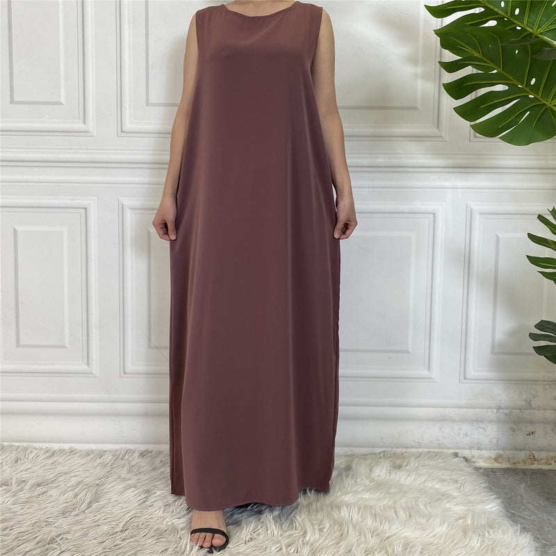 MissModesty Abaya Inner Slip Dress - Purple-Abaya > Dubai Abaya > Modest > Abaya Online > Open Abaya > Closed Abaya > Modanisa > Abayabuth > Abaya UK > Hijab > Muslim Dress > Modest Dress > Grey Abaya > Plain Abaya > FeelModest > Abaya Buth > White Abaya > Slip Dress > Abaya Inner Dress-Feelmodest