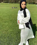 Silky Satin Closed Abaya-Abaya > Dubai Abaya > Modest > Abaya Online > Open Abaya > Closed Abaya > Modanisa > Abayabuth > Abaya UK > Hijab > Muslim Dress > Modest Dress > Grey Abaya > Plain Abaya > FeelModest > Abaya Buth > White Abaya > Silk Abaya > Satin Abaya-Feelmodest